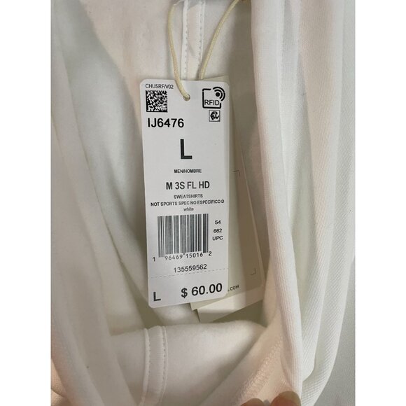 adidas Men's Essentials 3-Stripes Linear Logo Pullover Hoodie Large - Picture 9 of 16